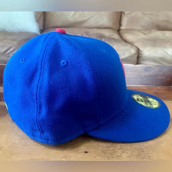 Chicago Cubs New Era Royal Authentic Collection 59Fifty Fitted Hat - Picture 10 of 10